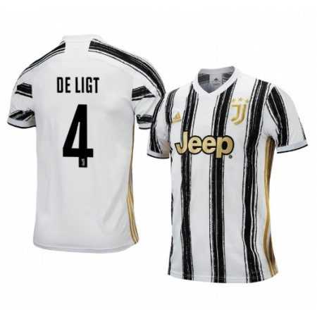 Billiga Fotbollströjor Juventus Matthijs de Ligt 4 Hemma tröja 2020/21 Kortärmad
